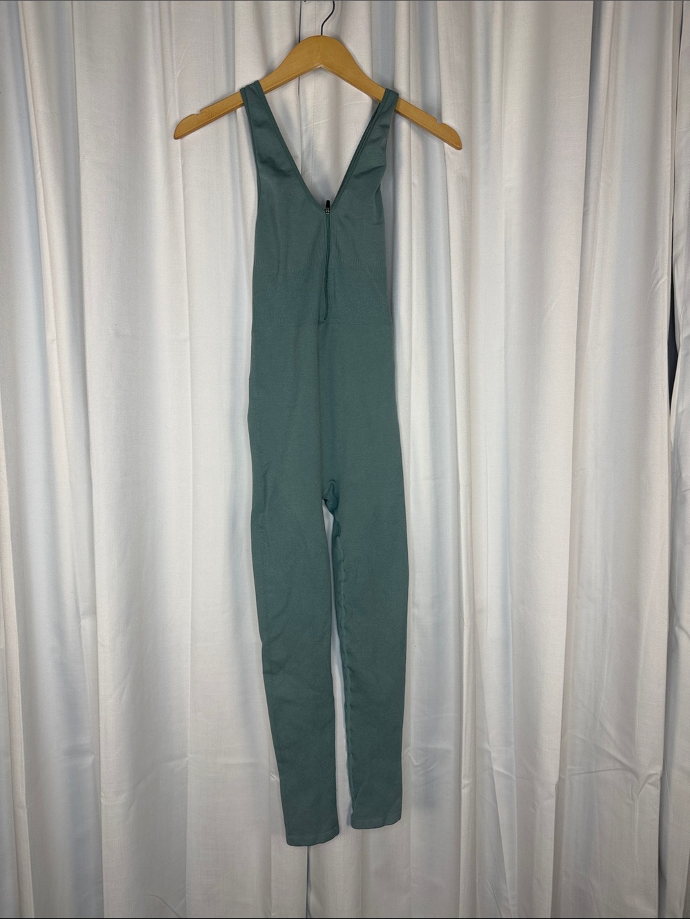 Zara Sage Green Fitted Women’s Jumpsuit